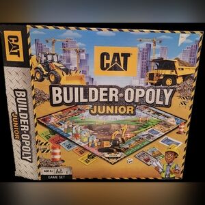 CAT BUILDER-OPOLY JUNIOR Monopoly Board Game Set for Kids 6+ and Adults